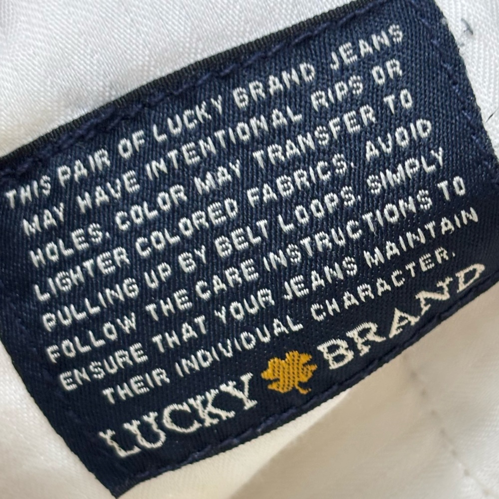 Lucky Brand Yellow and Tan Geo Cube "Riley" Jean Shorts Size 10/30 - Picture 6 of 13